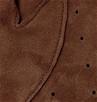 Brunello Cucinelli - Suede-Panelled Cashmere Gloves - Gray