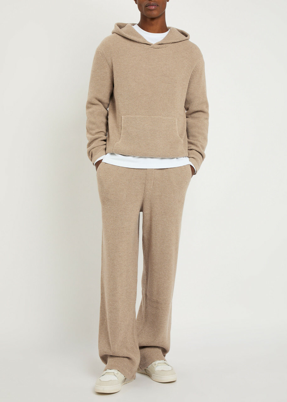 Paige Ojai Hooded Wool-blend Jumper Beige
