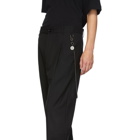 Song for the Mute Black Pleated Tapered Trousers