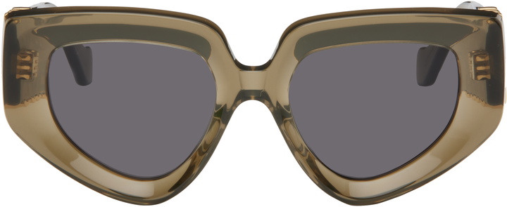 Photo: LOEWE Khaki Diamond Sunglasses