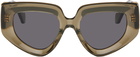 LOEWE Khaki Diamond Sunglasses