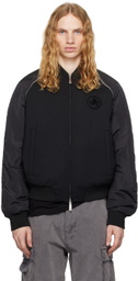 Dsquared2 Black Classic Zipped Bomber Jacket