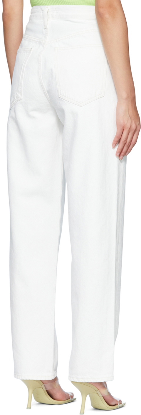 AGOLDE White Straight Jeans