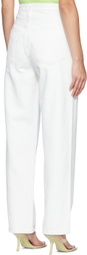 AGOLDE White Straight Jeans