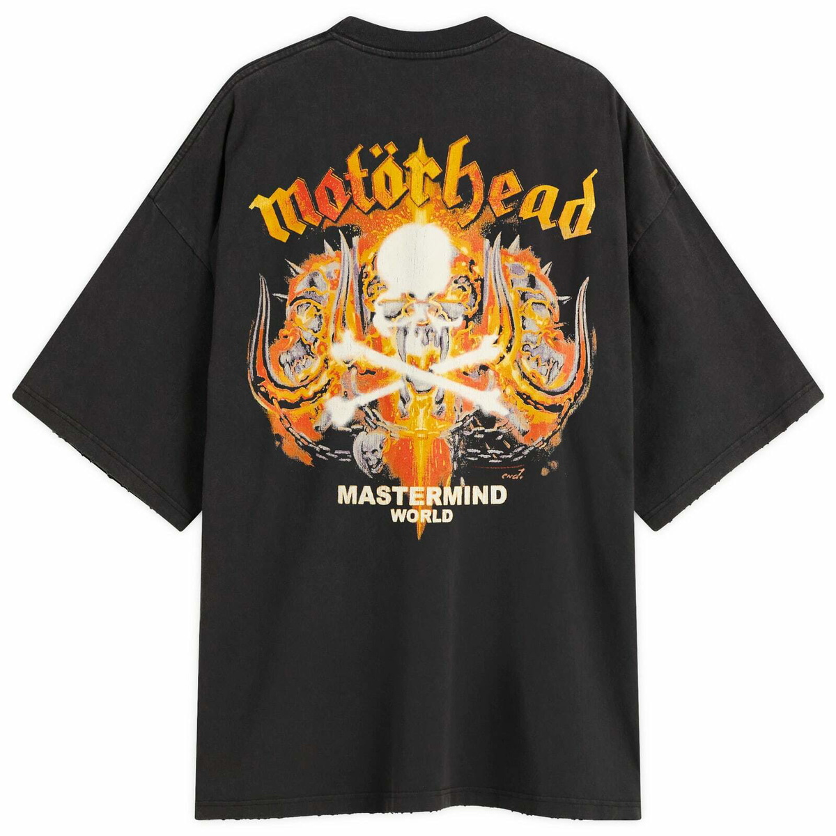 END. Men's x MASTERMIND WORLD x Motorhead Inferno T-Shirt in Black