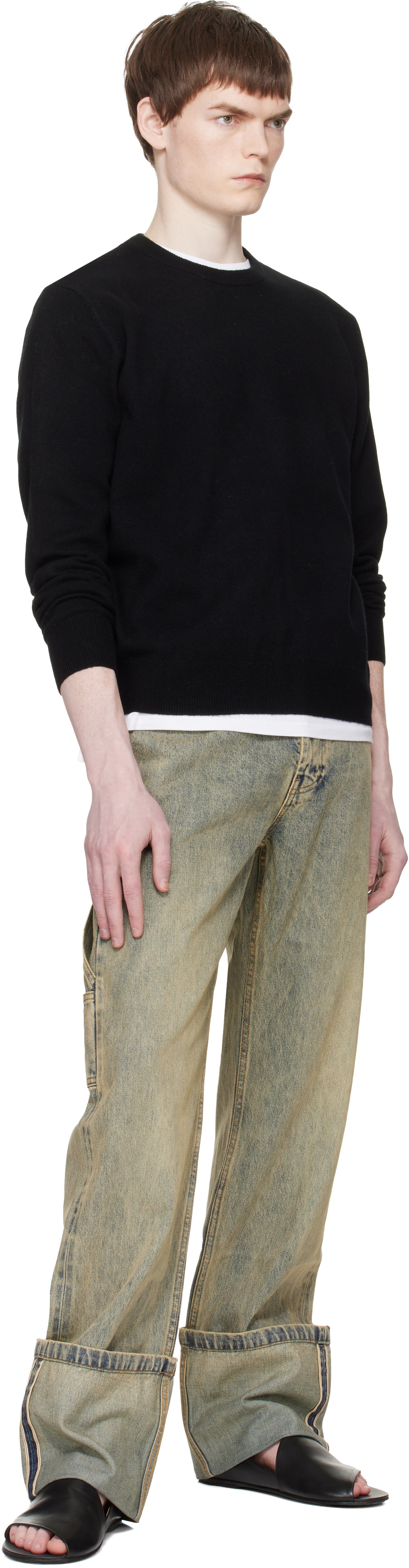Entire Studios Blue Cuff Jeans