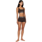 Versace Brown Cotton Rib Short Trunk Boxer Briefs