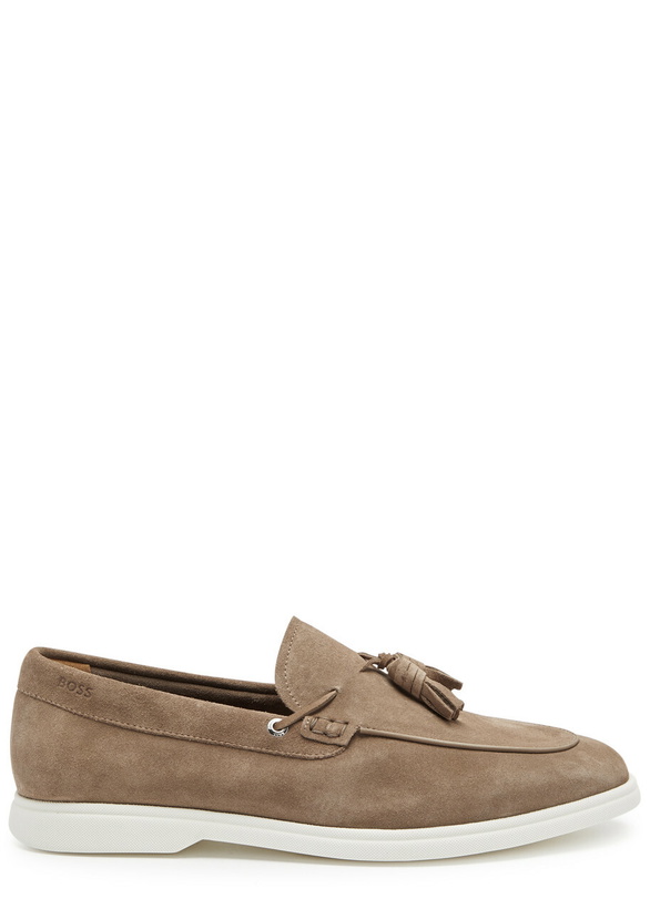 Photo: Boss Sienne Suede Loafers Beige