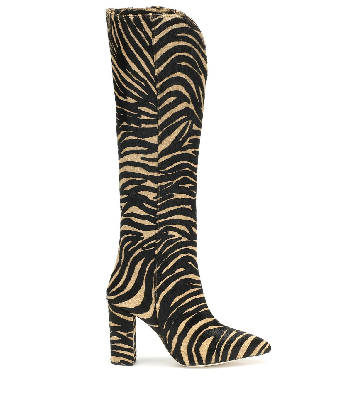 Paris Texas - Zebra-print calf hair knee-high boots Paris Texas
