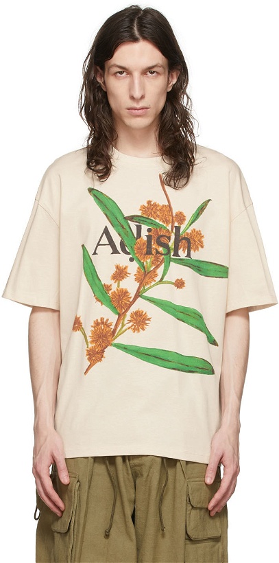 Photo: ADISH Beige Small Talk Studio Edition T-Shirt