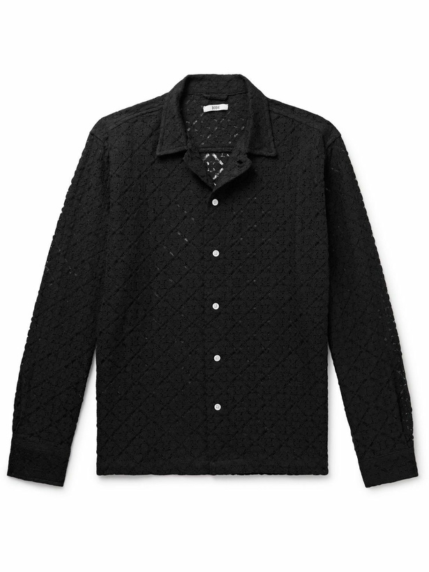 Photo: BODE - Cotton-Blend Lace Shirt - Black