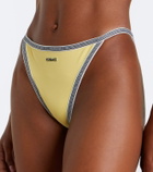 Versace Greca embroidered bikini bottoms