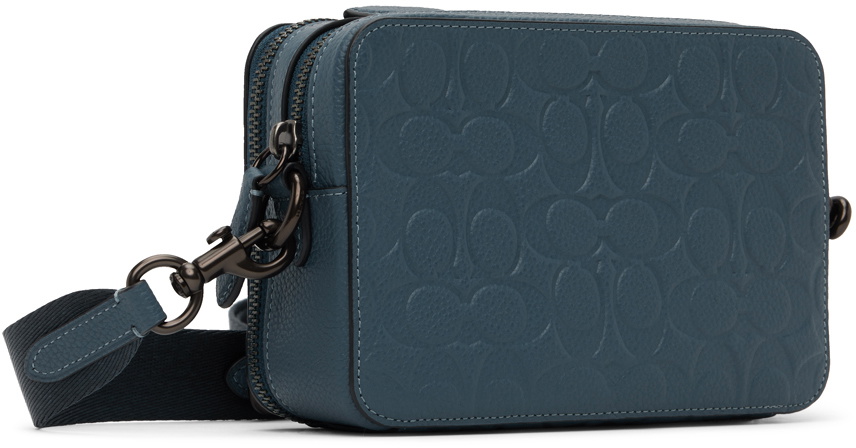 Sac à Main Femme Charter Club Cuir Bleu Avec Porte-monnaie Wristlet