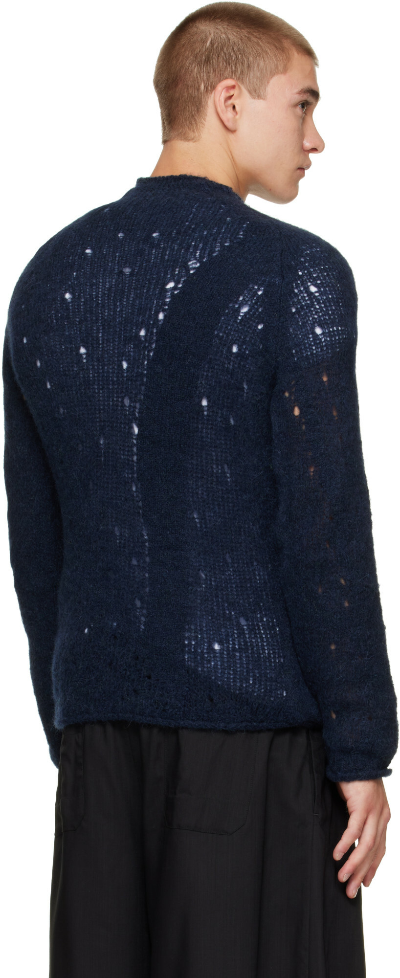 OUR LEGACY Navy Rider Sweater