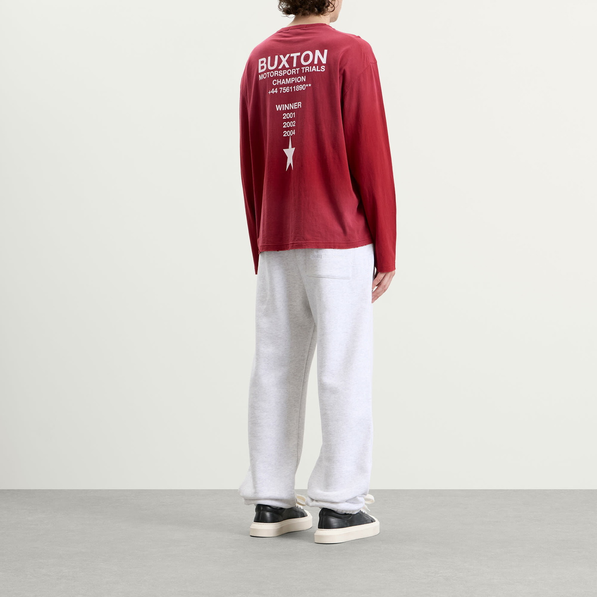 END. x Cole Buxton Men's World Trials Long Sleeve in Red