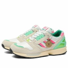 Adidas Men's Zx 8000 Mig Sneaker in Off White/Lucid Pink/Semi Court Green