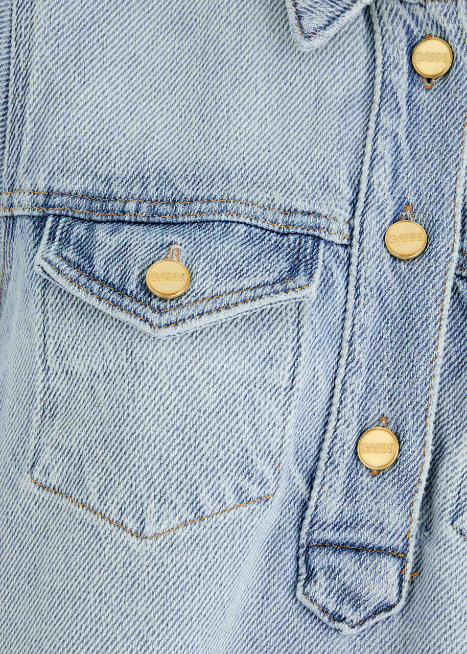 Ganni Denim Mini Dress GANNI