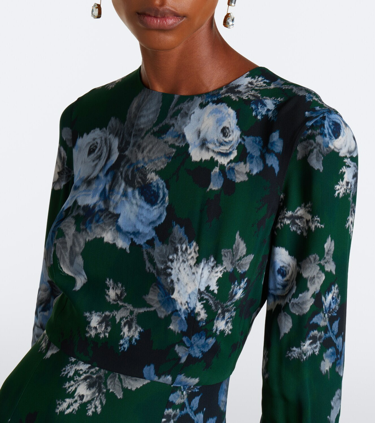 Erdem Floral crêpe midi dress