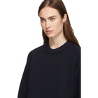 Chloe Navy Wool and Cashmere Sweater