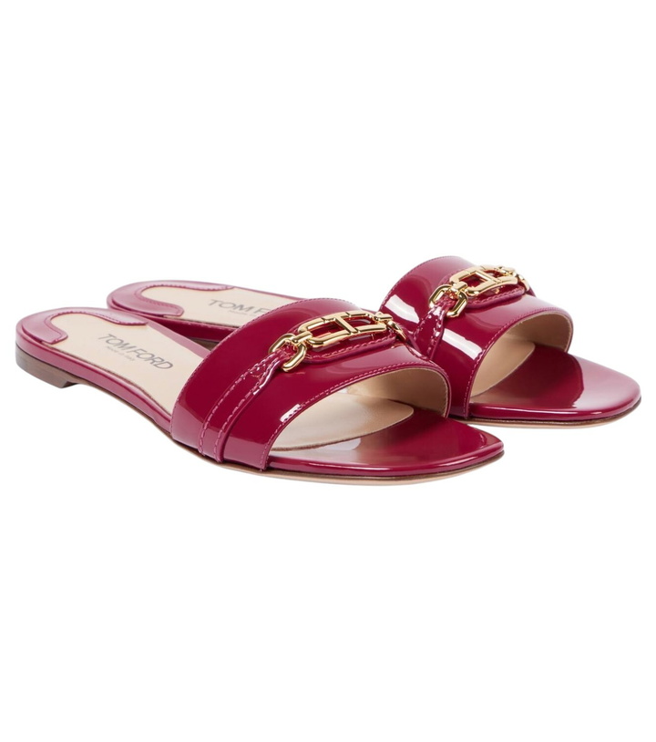 Photo: Tom Ford Whitney Stadium T patent leather slides