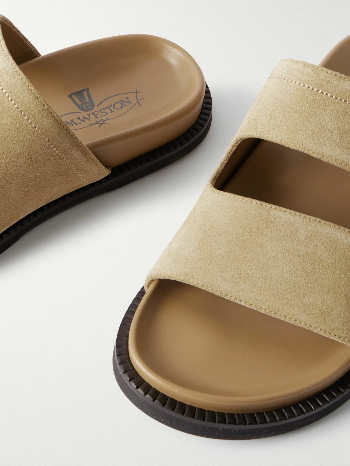J.M. Weston - Suede Sandals - Neutrals