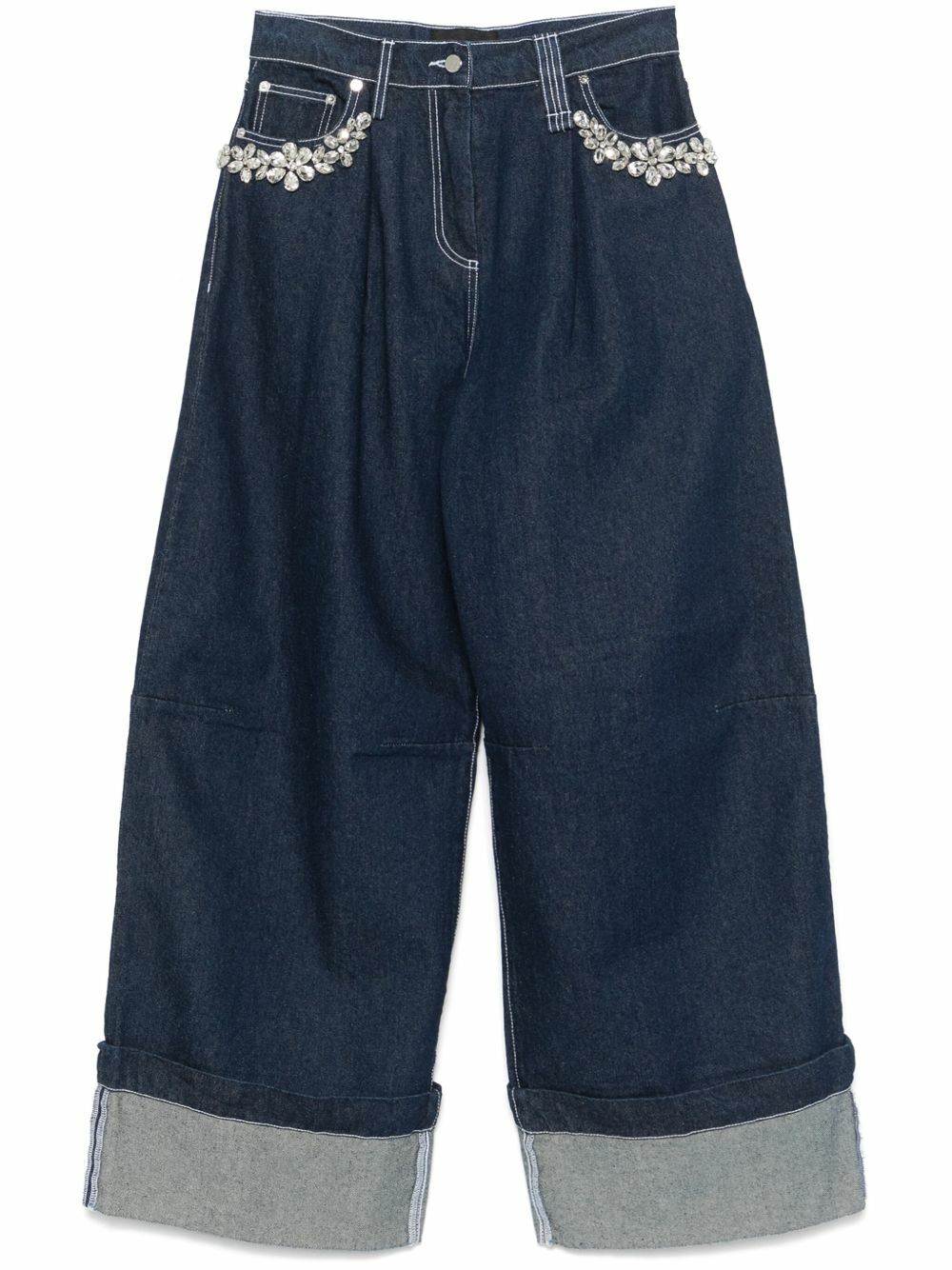 Simone Rocha Crystal-Embellished Jeans Simone Rocha
