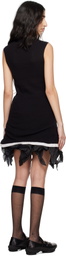 Kiko Kostadinov Black Vecto Knit Tunic Minidress