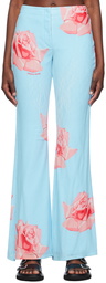 Kenzo Blue Kenzo Paris Rose Trousers