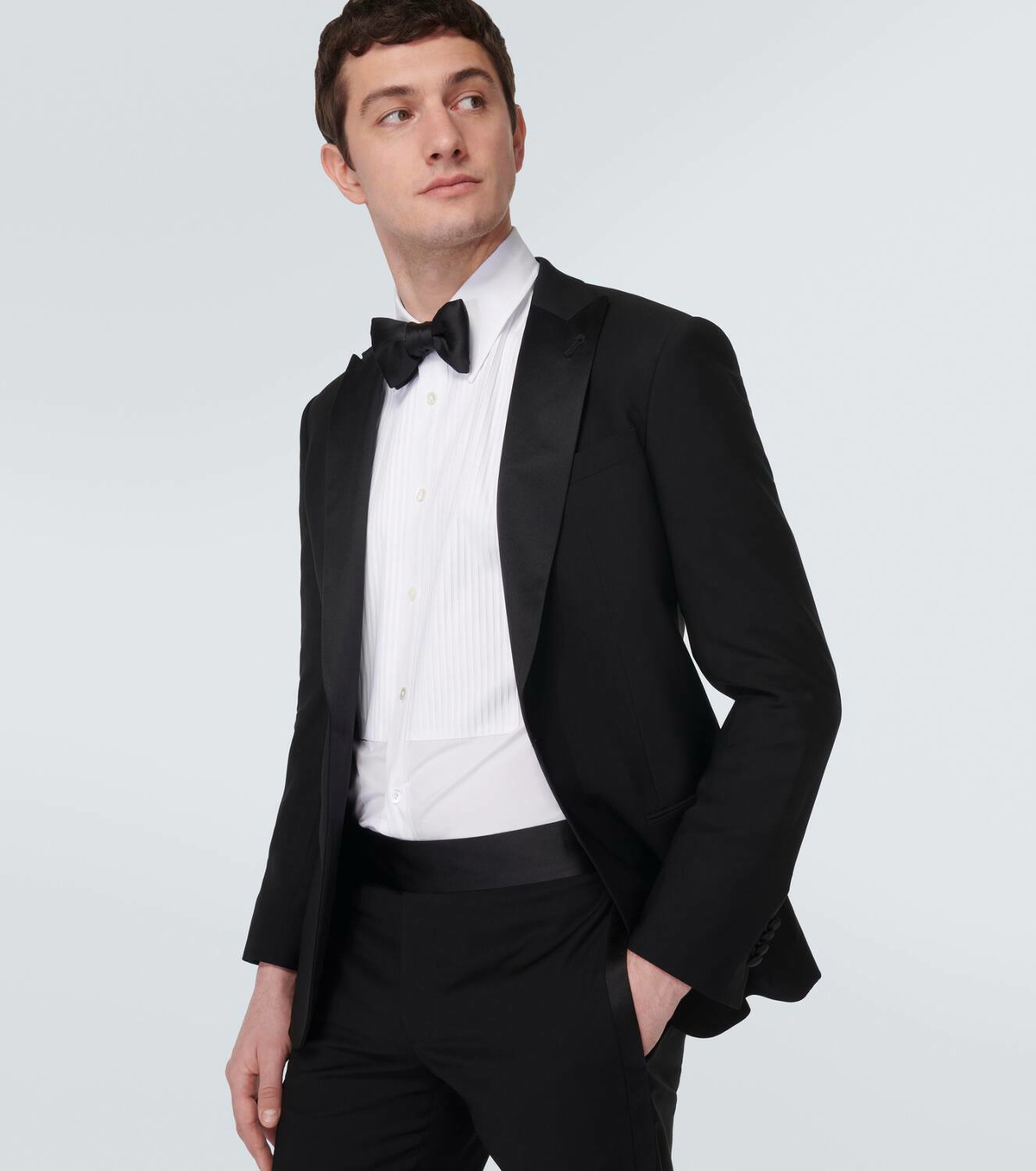 Giorgio Armani Single-breasted virgin wool tuxedo