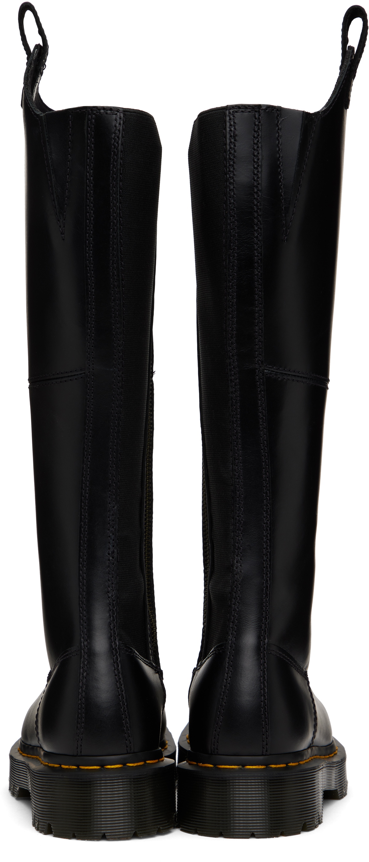 Dr. Martens Black Amaayah Knee High Leather Tall Boots
