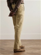 Sid Mashburn - Slim-Fit Garment-Dyed Cotton-Canvas Suit Trousers - Neutrals