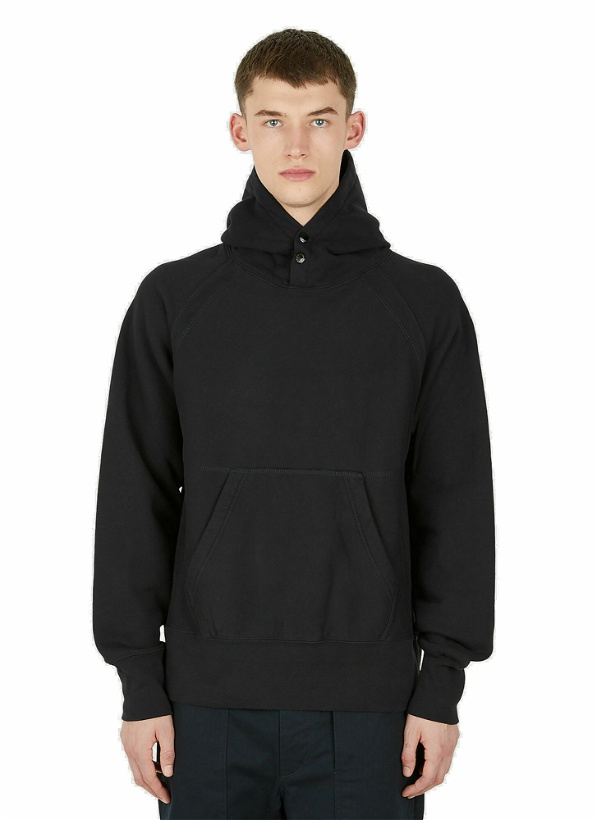 Photo: Raglan Hooded Sweatshirt in Black