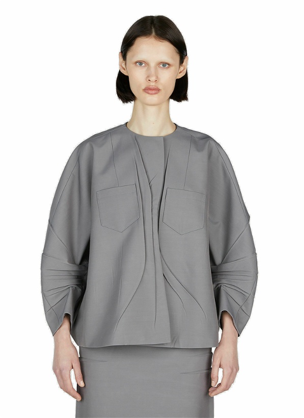 Photo: Prada - Gabardine Jacket in Grey