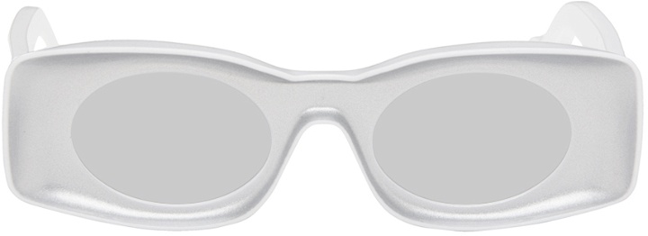 Photo: LOEWE Silver & White Paula's Ibiza Original Sunglasses