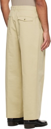 LE17SEPTEMBRE Beige Two Tuck Trousers