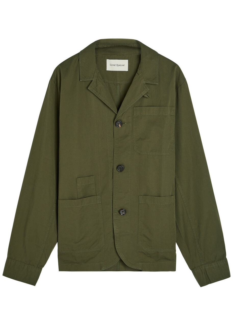 Oliver Spencer Men's Calstock Cord Track Jacket in Navy Oliver Spencer