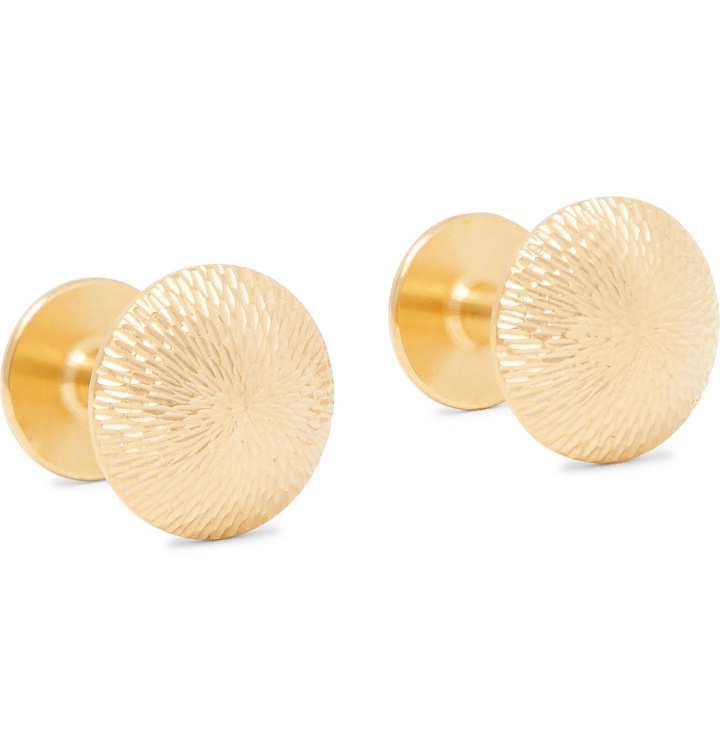 Photo: Alice Made This - James Barley Brushed Gold-Tone Cufflinks - Gold