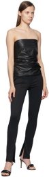 Helmut Lang Black Viscose Leggings