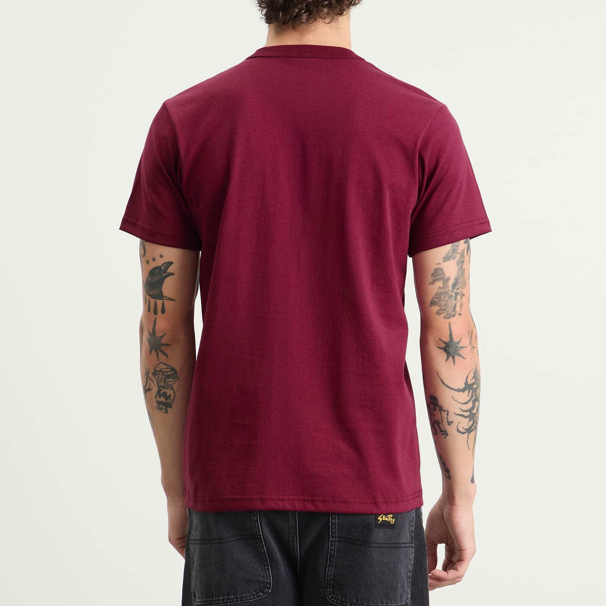 Randy's Garments Men's Randy’s Garments  Logo Pocket T-Shirt in Maroon
