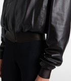 Gucci Leather bomber jacket