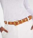 Khaite Benny studded leather belt