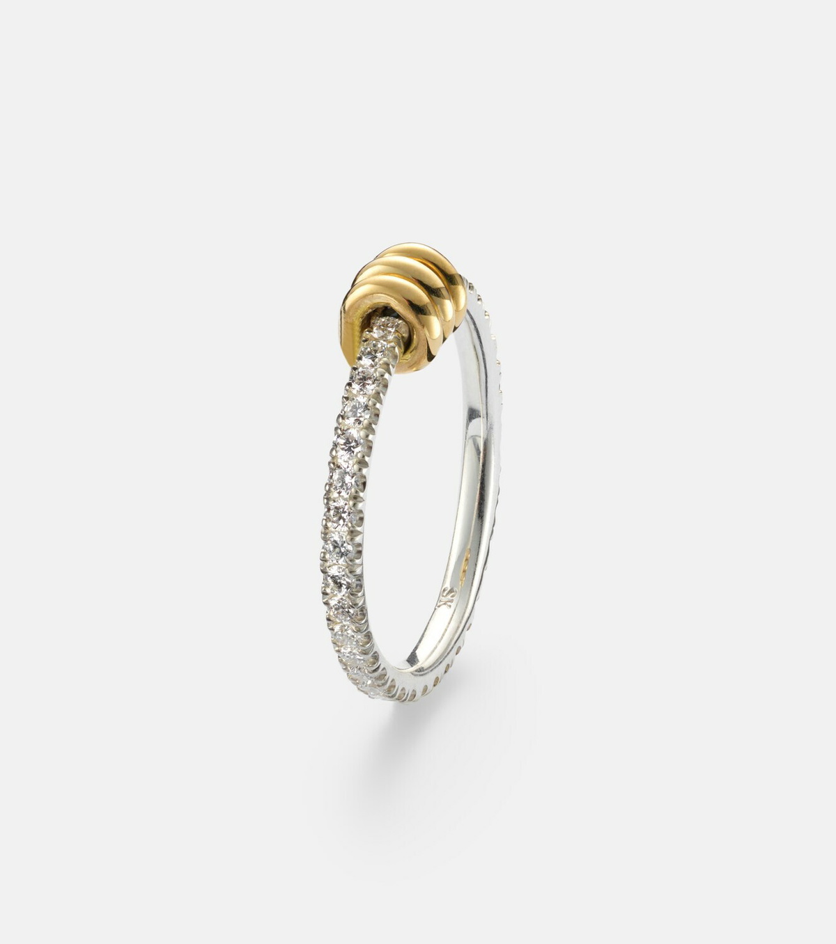 Spinelli Kilcollin Sirius Eclipse 18kt gold and sterling silver ring with diamonds