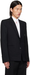 Ann Demeulemeester Black Fitted Blazer