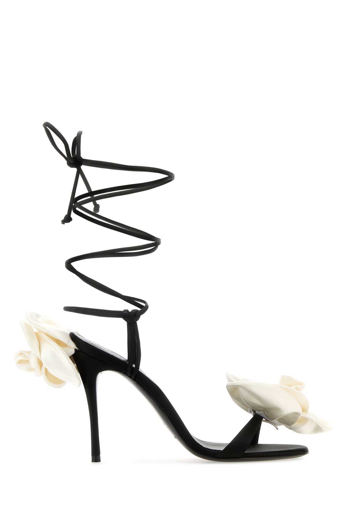 【関税込み】Magda Butrym ブルー Double Flower ヒールサンダル Magda Butrym Blue Double Flower Heeled Sandals Magda Butrym