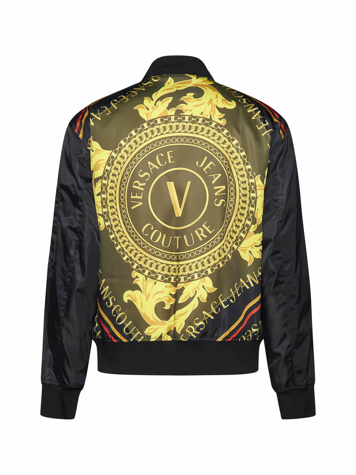 Versace Jeans Couture Logo Print Bomber Jacket Versace