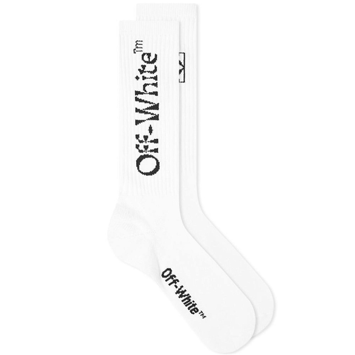 Photo: Off-White Half Arrow Mid Length Sock