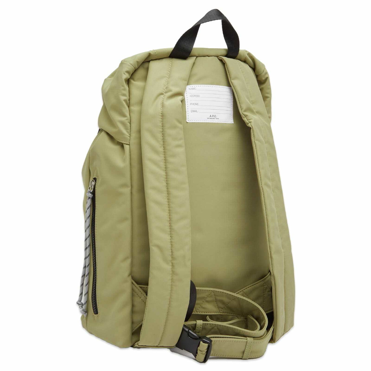 A.P.C. Men's Trek Backpack in Green Taupe A.P.C.
