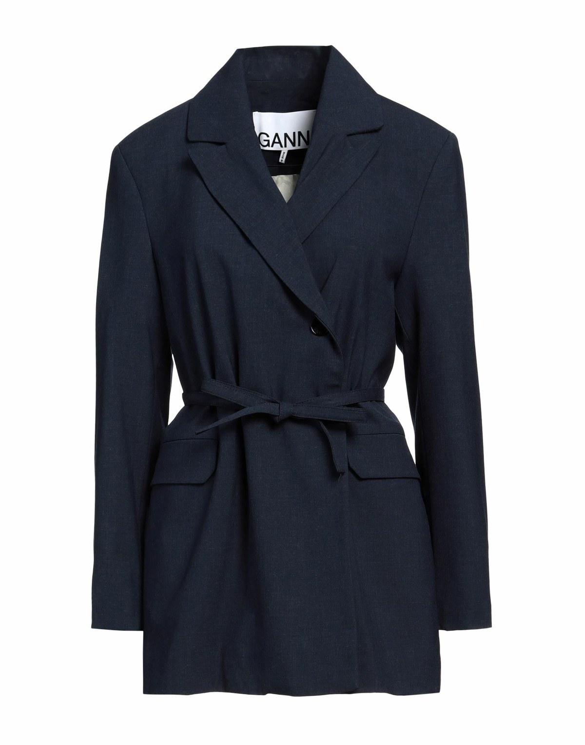 Ganni Womens Blazer in Navy