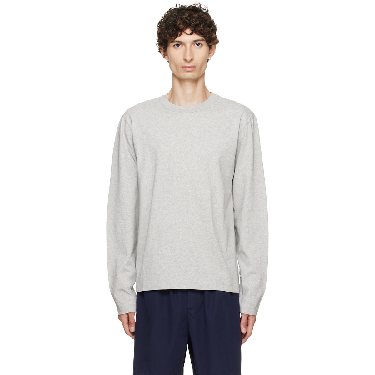 Tekla Gray Long-Sleeved T-shirt