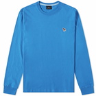 Paul Smith Men's Long Sleeve Zebra T-Shirt in Mid Blue